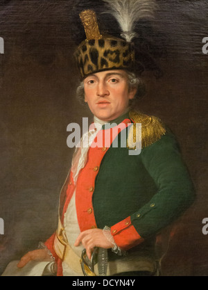 Il XVIII secolo - Monsieur de Roque, principali al reggimento di fanteria di Condé - Anonimo (1779) - Musée de l'Armée olio su tela Foto Stock