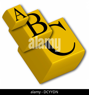 3d a cubetti con ombre contro uno sfondo bianco, astratto arte vettoriale illustrazione, immagine contiene la trasparenza Foto Stock