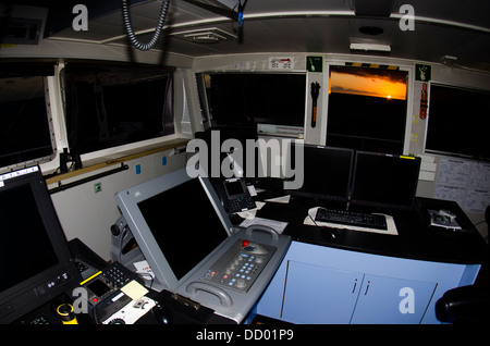 All interno del ponte os una nave sismica Foto Stock