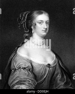 Rachel Russell, Lady Russell (1636-1723) su incisione dal 1830. Nobildonna inglese, ereditiera, e l'autore. Foto Stock