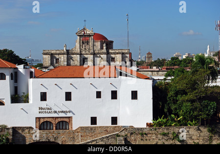 Hostal Nicolas de Ovando, Santo Domingo, Repubblica Dominicana, dei Caraibi. Foto Stock