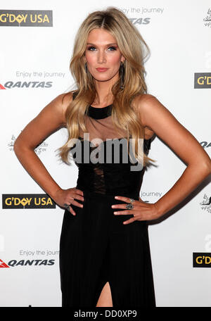 Delta Goodrem 9 G annuale'Day USA gala tenutosi presso la grande sala da ballo all'interno di Hollywood & Highland Center - Gli arrivi di Los Angeles, California - 14.01.12 Foto Stock