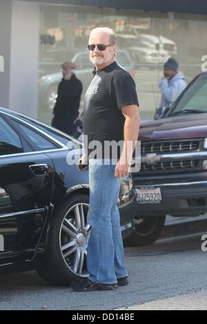 Kelsey Grammer e sua moglie colazione fuori a Beverly Hills Los Angeles, California - 17.01.12 Foto Stock