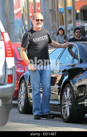 Kelsey Grammer e sua moglie colazione fuori a Beverly Hills Los Angeles, California - 17.01.12 Foto Stock