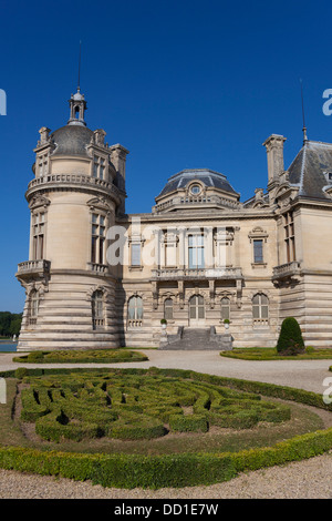 Il castello di Chantilly, Picardia, Francia Foto Stock