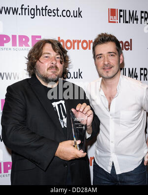 Ben Wheatley, Direttore assiste il XIV Frightfest Film Festival Fri sul 23 agosto 2013 all'Impero, Leicester Square, Londra per ricevere la varietà Award . Persone nella foto: Ben Wheatley, Direttore. Il festival, ora nel suo quattordicesimo anno attira migliaia di appassionati del genere ogni agosto nel cuore del West End di Londra e il prodigioso Empire Cinema, per cinque giorni ricchi di anteprime, anteprime, identificativi personali, ingaggi e sorprese. Foto di Julie Edwards Foto Stock