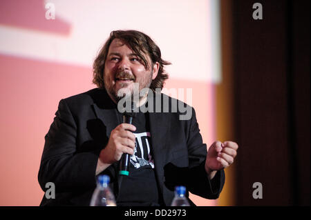 Ben Wheatley, Direttore assiste il XIV Frightfest Film Festival Fri sul 23 agosto 2013 all'Impero, Leicester Square, Londra per ricevere la varietà Award . Persone nella foto: Ben Wheatley, Direttore. Il festival, ora nel suo quattordicesimo anno attira migliaia di appassionati del genere ogni agosto nel cuore del West End di Londra e il prodigioso Empire Cinema, per cinque giorni ricchi di anteprime, anteprime, identificativi personali, ingaggi e sorprese. Foto di Julie Edwards Foto Stock