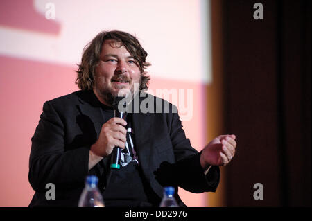 Ben Wheatley, Direttore assiste il XIV Frightfest Film Festival Fri sul 23 agosto 2013 all'Impero, Leicester Square, Londra per ricevere la varietà Award . Persone nella foto: Ben Wheatley, Direttore. Il festival, ora nel suo quattordicesimo anno attira migliaia di appassionati del genere ogni agosto nel cuore del West End di Londra e il prodigioso Empire Cinema, per cinque giorni ricchi di anteprime, anteprime, identificativi personali, ingaggi e sorprese. Foto di Julie Edwards Foto Stock