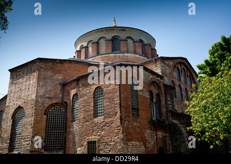 Hagia Irene chiesa Aya Irini nel parco del Palazzo Topkapi ad Istanbul in Turchia Foto Stock