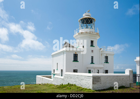 Faro Skokholm, South Pembrokeshire, Wales, Regno Unito Foto Stock