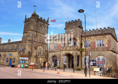 Shaftesbury, la chiesa di San Pietro, Dorset, England, Regno Unito Foto Stock