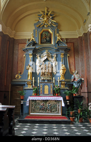 All'interno del Bernardino (Brownriar) Chiesa che è situato proprio al piede del colle di Wawel. Foto Stock