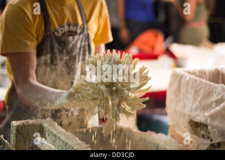 Toronto, Canada. 24 Ago, 2013. Scotiabank Buskerfest sposta la parte di Yonge San è il più grande festival del suo genere in America del nord e l'epilessia più grande evento di sensibilizzazione nel mondo Credito: Fotografia Nisarg/Alamy Live News Foto Stock