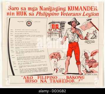Questo documento contiene la dichiarazione di un ex comandante della Legione Veterani delle Filippine. La dichiarazione riflette sulle esperienze dei veterani filippini durante e dopo la seconda guerra mondiale, evidenziando le loro lotte e i loro contributi. Foto Stock