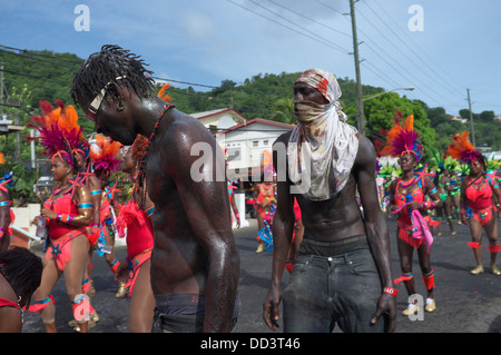 Grenada il Carnevale culmina con la grande sfilata Spice Mas 2013 Caraibi Foto Stock