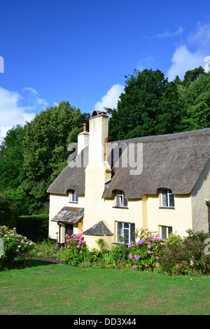 Cottage di prua, Selworthy, Somerset, Inghilterra, Regno Unito Foto Stock