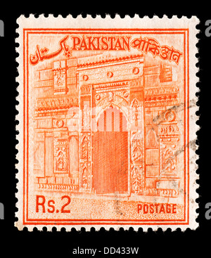 Francobollo dal Pakistan raffiguranti Chota Sona Masjid Gate Foto Stock