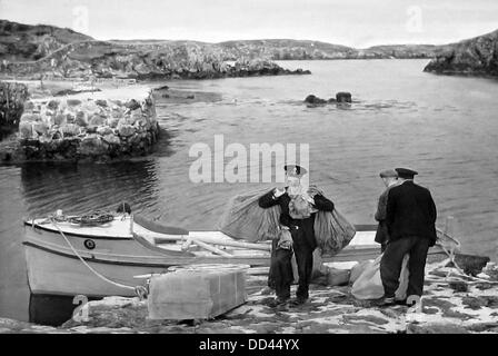 Ebridi offrendo il post di un'isola negli anni quaranta Foto Stock