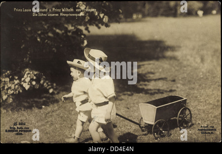 Ak Prinz Louis Ferdinand, Prinz Wilhelm von Preußen, Photochemie 2216; Foto Stock
