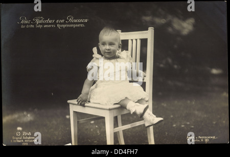 Ak Prinz Hubertus von Preußen als Kleinkind, Photochemie 2348; Foto Stock