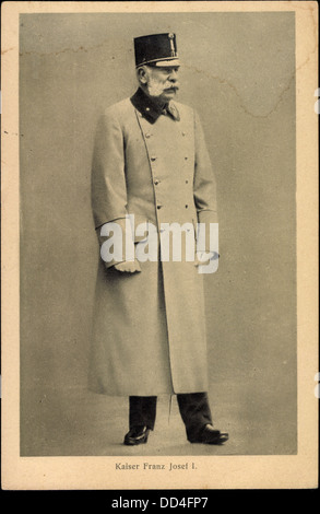 Ak Kaiser Franz Josef I. in uniforme, Brüder Kohn Serie 888 1; Foto Stock