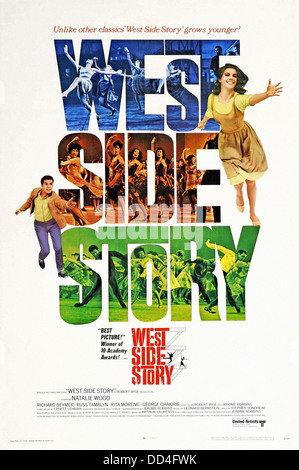 WEST Side Story - Movie Poster - diretto da Robert Wise - Mirisch Pictures 1961 Foto Stock