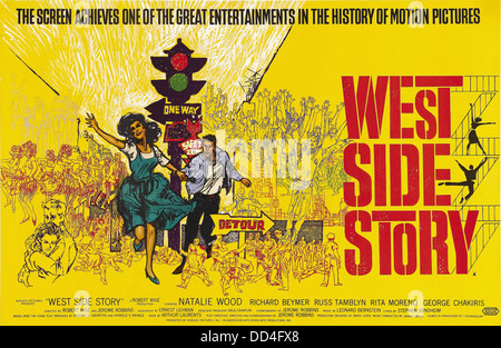 WEST Side Story - Movie Poster - diretto da Robert Wise - Mirisch Pictures 1961 Foto Stock