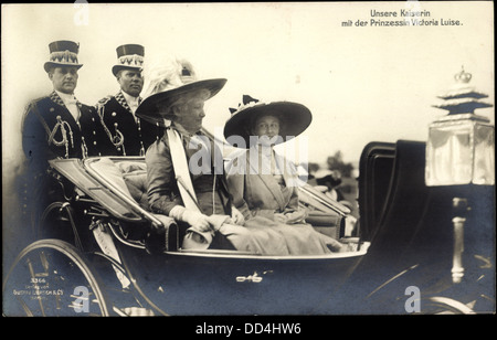 Ak Kaiserin Auguste mit Prinzessin Victoria Luise von Preußen, Liersch 3366; Foto Stock