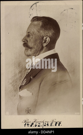 Künstler Ak Prinz Heinrich von Preußen, NPG 6203, Profilbild; Foto Stock