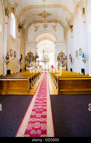 Ursulinelor chiesa nella città di Sibiu, Romania Foto Stock