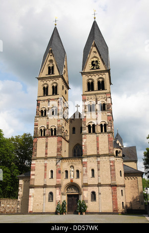 La Basilica di San Castor è la chiesa più antica di Coblenza dello stato tedesco della Renania Palatinato. Foto Stock