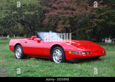 1994 Red Corvette Foto Stock