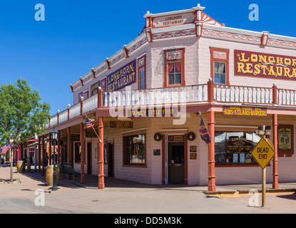 Longhorn ristorante su East Allen Street nel centro di lapide, Arizona, Stati Uniti d'America Foto Stock