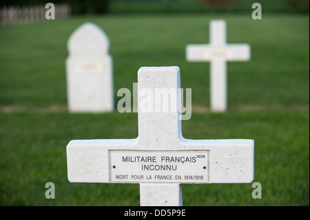 Il francese tomba del Soldato sconosciuto, la prima guerra mondiale un cimitero Cimetière national français de Saint-Charles de Potyze, Belgio Foto Stock