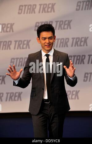 John Cho (Sulu) alla premiere di Star Trek a Berlino il 16 di Aprile di 2009. Foto Stock