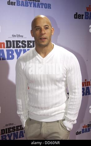 Vin Diesel alla premiere di 'il succhietto' di Monaco di Baviera. Foto Stock