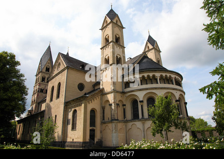 La Basilica di San Castor è la chiesa più antica di Coblenza dello stato tedesco della Renania Palatinato. Foto Stock