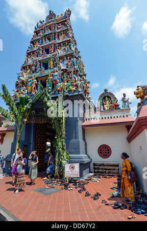 Asia Singapore Sri Mariamman tempio indù Foto Stock