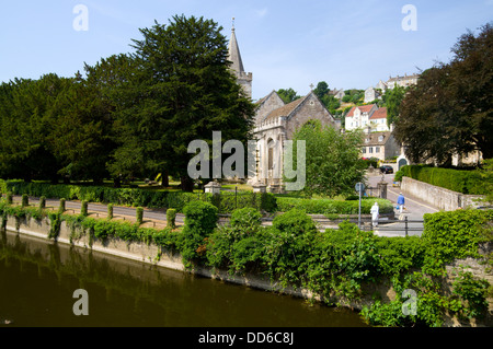 Chiesa della Santa Trinità Bradford on Avon Wiltshire, Inghilterra Foto Stock