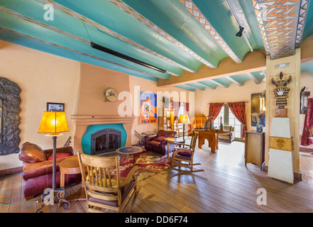 Interni dello storico La Posada Hotel, Winslow, Arizona, Stati Uniti d'America Foto Stock