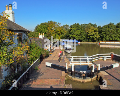 Foxton si blocca nei pressi di Market Harborough Regno Unito Foto Stock