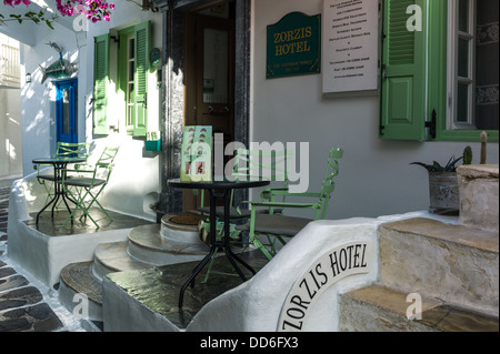 La Grecia, Mykonos, un hotel della Chora old town Foto Stock