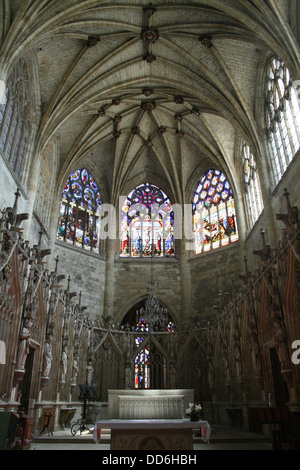 Interno della cattedrale di San Pietro a Condom, Midi-Pyranees, Gers, Francia Foto Stock