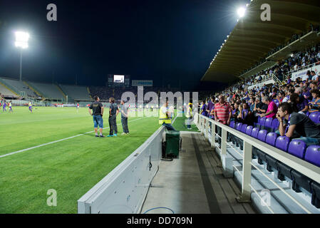 Vista generale, 26 agosto 2013 - Calcio : nuovo stadio senza barriere durante l'italiano 'Serie A' match tra ACF Fiorentina 2-1 Catania a Stadio Artemio Franchi di Firenze, Italia, (foto di Maurizio Borsari/AFLO) Foto Stock