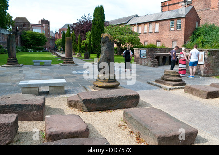 Giardini romano di Chester, Cheshire, Regno Unito Foto Stock