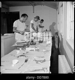 La chiusura del Jerome Relocation Center, Denson, Arkansas. Dentali e chirurgici sono qui . . . - - 539634 Foto Stock