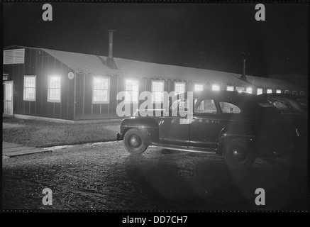 La chiusura del Jerome Relocation Center, Denson, Arkansas. L'edificio amministrativo a Jerom . . . - - 539780 Foto Stock