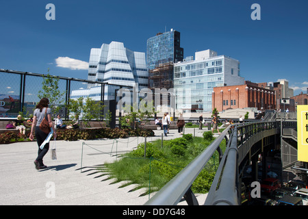 Linea alta elevata PARK CHELSEA MANHATTAN NEW YORK CITY USA Foto Stock