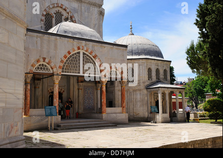 I mausolei del sultano Murad III e Sultano Mehmet III - Sultanahmet, Istanbul, Turchia Foto Stock