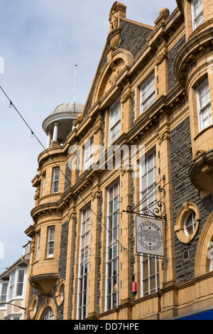 Regno Unito, Galles Ceredigion, Aberystwyth, terrazza su strada, Ceredigion Museum, Dettagli architettonici Foto Stock